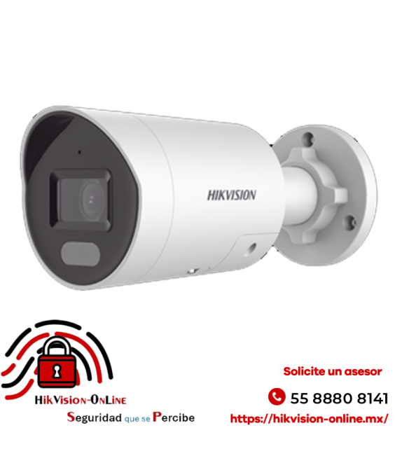 Hikvision DS-2CD2047G2H-LIU/SL | Cámara IP 4MP con Inteligencia Artificial y Luz Estroboscópica