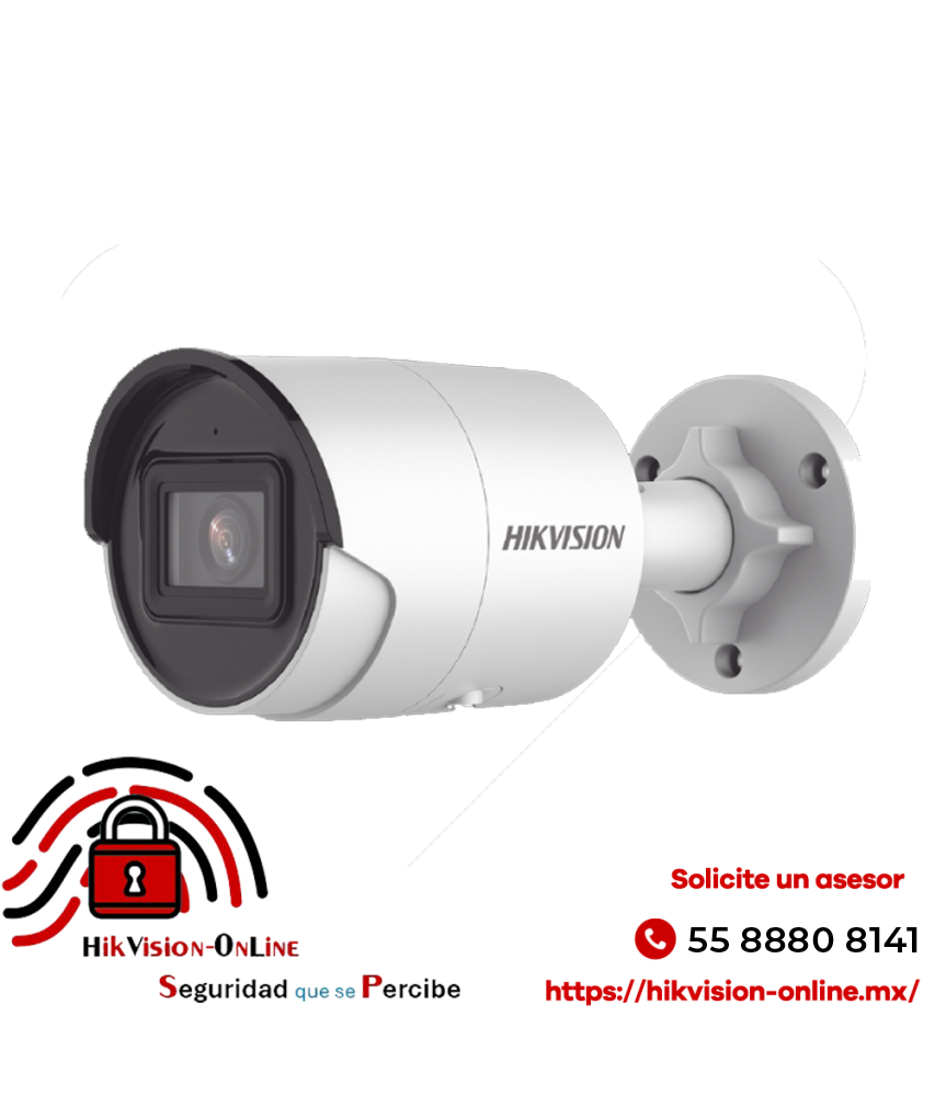 Hikvision DS-2CD2087G2H-LIU | Cámara IP 8MP con Inteligencia Artificial y Audio