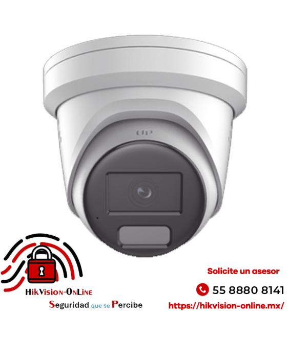 Hikvision DS-2CD2347G2H-LISU/SL | Cámara IP 4MP con Luz Estroboscópica y Audio