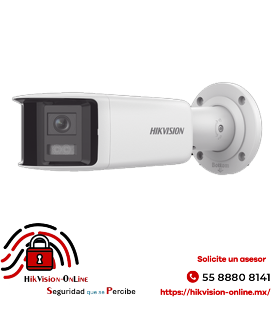 Hikvision DS-2CD2T47G2P-LSU/SL(C) | Cámara IP 4MP con Luz Estroboscópica y Audio